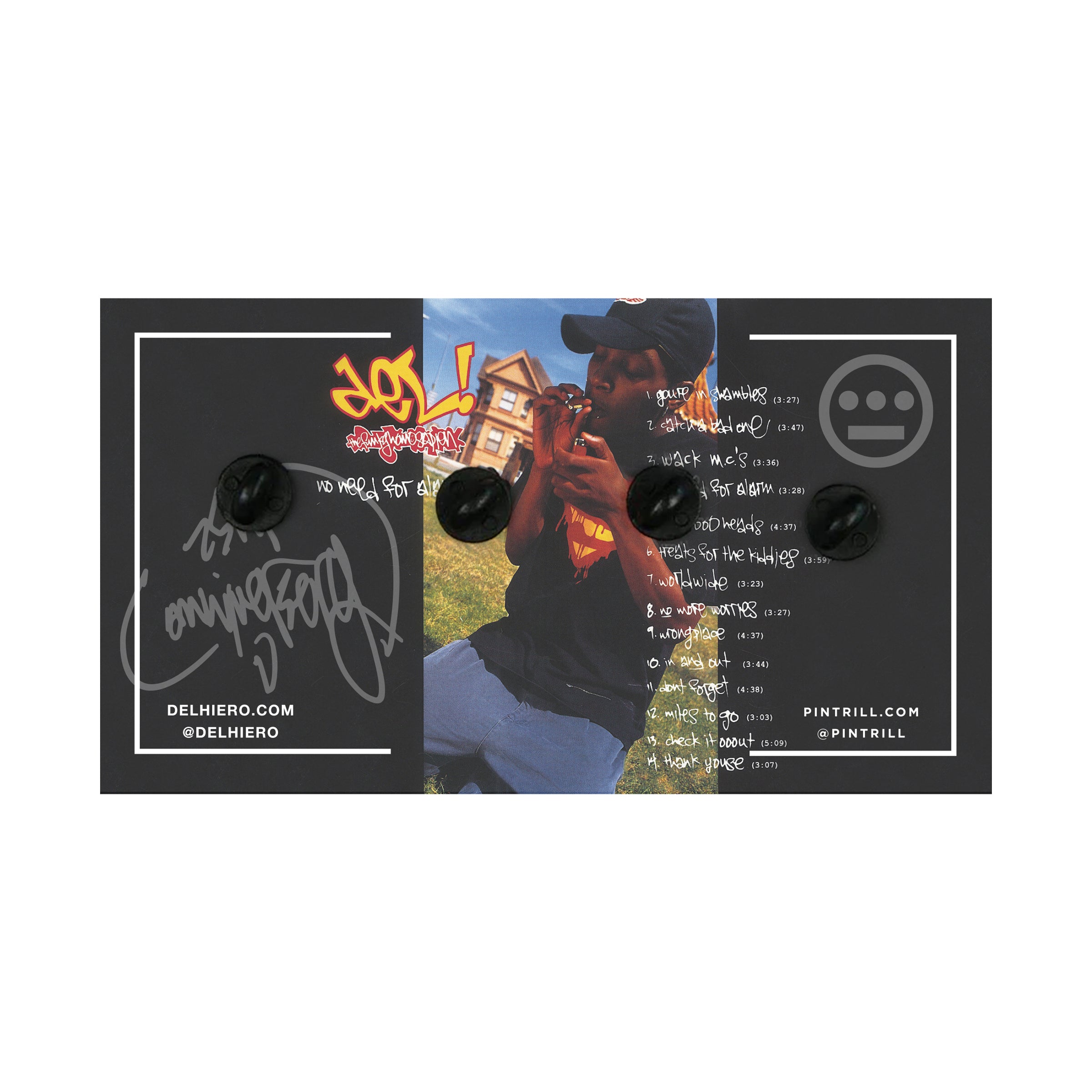 Del x Pintrill - No Need For Alarm Limited 4-Pin Set – Del the