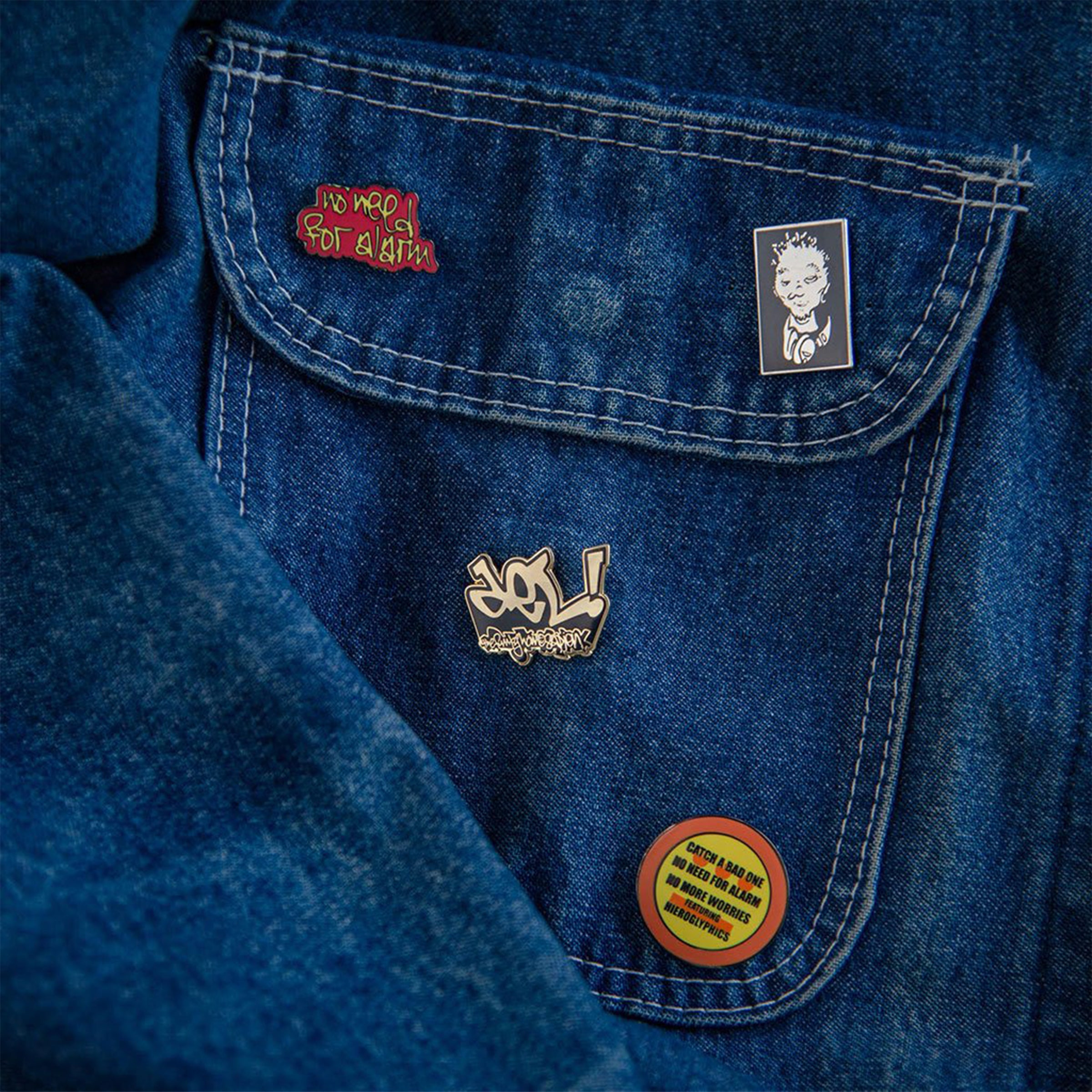 Del x Pintrill - No Need For Alarm Limited 4-Pin Set