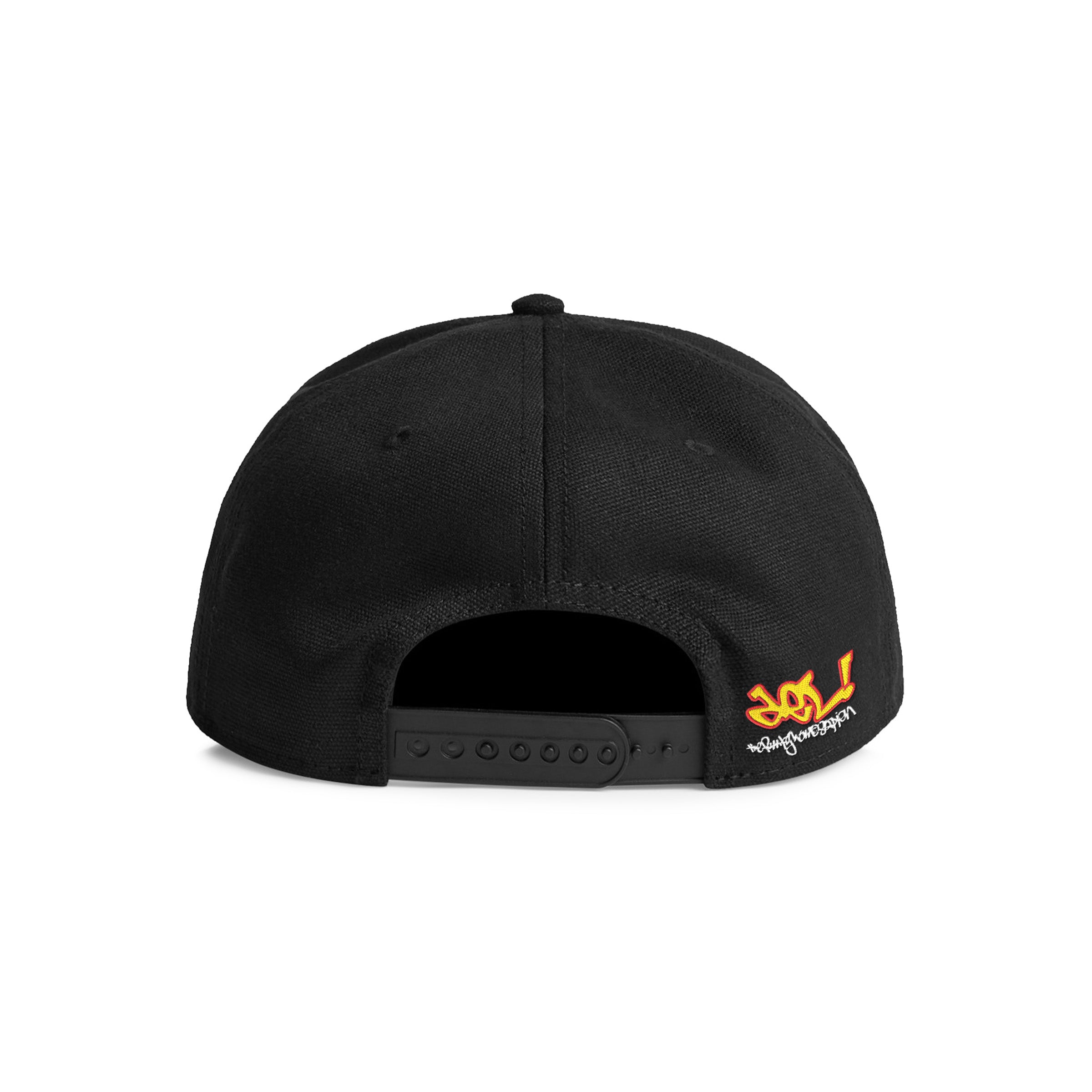Del Face Snapback Hat (Black)